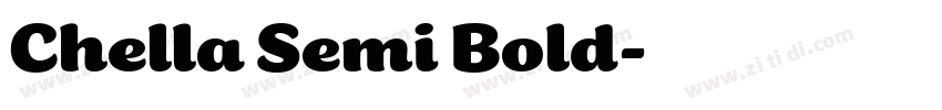 Chella Semi Bold字体转换